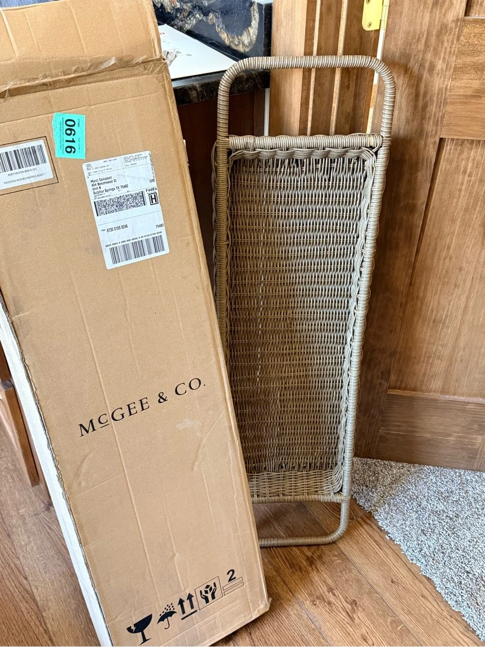 McGee & Co Bath Caddy NEW